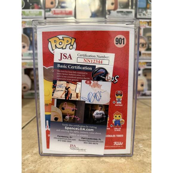 Funko Pop! Barney Gumble #901 Hand-Painted/Auto by Tone Rodriguez/JSA Certified